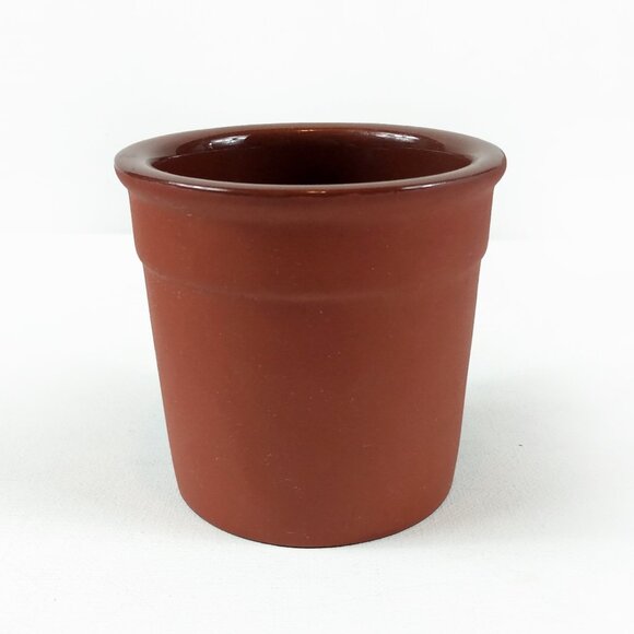 Vintage Hand Painted Terracotta Pot/Spoon-Traditional Terracotta France - Picture 4 of 11